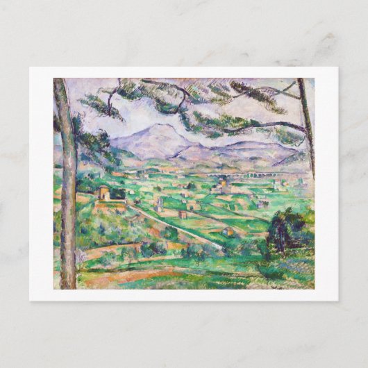 Mont Sainte-Victoire, Paul Cezanne Postkarte (Vorderseite)