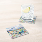 Mont Sainte-Victoire, Paul Cezanne Rechteckiger Pappuntersetzer (Vor Ort)