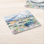 Mont Sainte-Victoire, Paul Cezanne Rechteckiger Pappuntersetzer (angewinkelt)