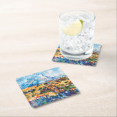 Mont Sainte-Victoire, Paul Cezanne Rechteckiger Pappuntersetzer (Vor Ort)