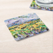 Mont Sainte-Victoire, Paul Cezanne Rechteckiger Pappuntersetzer (angewinkelt)
