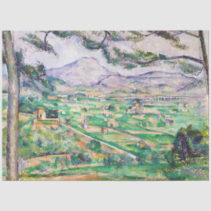 Mont Sainte-Victoire, Paul Cezanne Seidenpapier