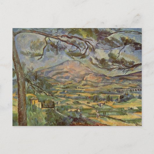 Mont Sainte-Victoire Postkarte (Vorderseite)