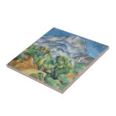 Mont Sainte Victoire über Tholonet, Paul Cezanne Fliese (Seite)