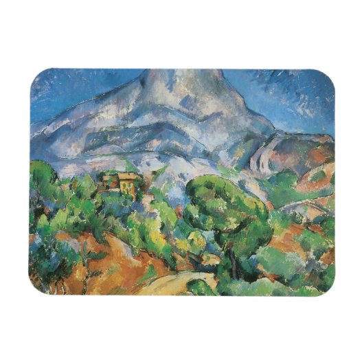 Mont Sainte Victoire über Tholonet, Paul Cezanne Magnet (Horizontal)