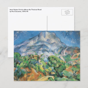 Mont Sainte Victoire über Tholonet, Paul Cezanne Postkarte