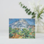 Mont Sainte Victoire über Tholonet, Paul Cezanne Postkarte (Stehend Vorderseite)