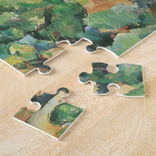 Mont Sainte Victoire über Tholonet, Paul Cezanne Puzzle (Seite)