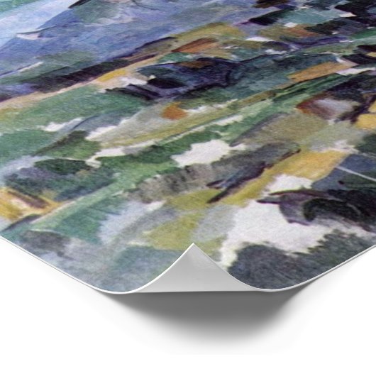Mont Sainte-Victoire von Paul Cézanne (beste Quali Poster (Ecke)