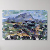 Mont Sainte-Victoire von Paul Cézanne (beste Quali Poster (Vorne)