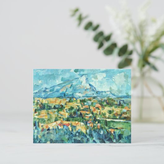 Mont Sainte-Victoire von Paul Cézanne (beste Quali Postkarte (Stehend Vorderseite)