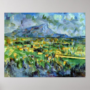 Mont Sainte-Victoire von Paul Cezanne Poster