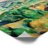 Mont Sainte-Victoire von Paul Cézanne Poster (Ecke)