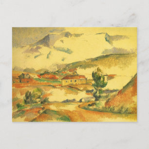 Mont Sainte Victoire von Paul Cezanne, Vintage Kun Postkarte