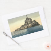 Mont St Michel II, Normandie, Frankreich Rechteckiger Aufkleber (Umschlag)