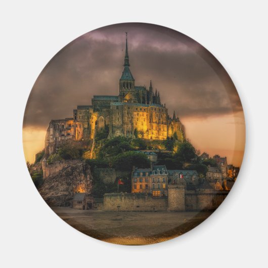Mont St Michel Island Kirche Normandie Magnet (Vorne)
