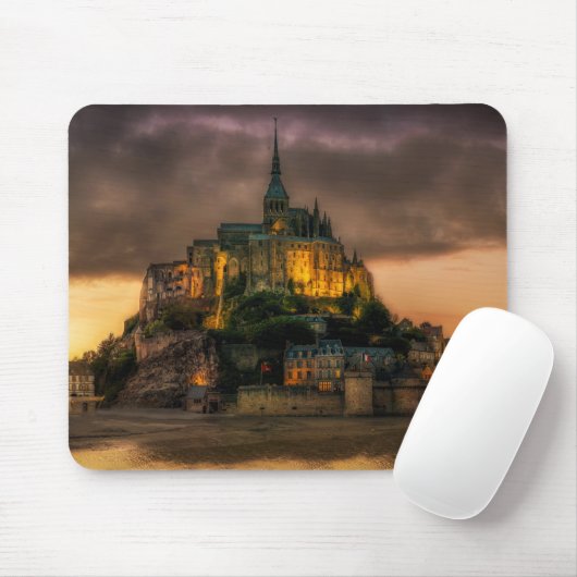 Mont St Michel Island Kirche Normandie Mousepad (Mit Mouse)