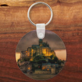 Mont St Michel Island Kirche Normandie Schlüsselanhänger (Vorderseite)