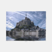 Mont St Michel Kirche Normandie Fleecedecke (Vorderseite (Horizontal))