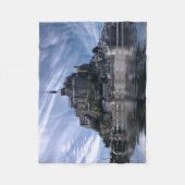 Mont St Michel Kirche Normandie Fleecedecke (Vorderseite)