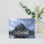 Mont St Michel Kirche Normandie Postkarte (Stehend Vorderseite)