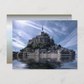Mont St Michel Kirche Normandie Postkarte (Vorne/Hinten)