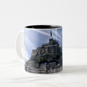 Mont St Michel Kirche Normandie Zweifarbige Tasse
