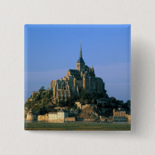 Mont St Michel, Manche, Normandie, Frankreich Button
