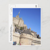 Mont St Michel, Normandie, Frankreich Postkarte (Vorne/Hinten)