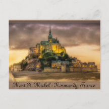 Frankreich Normandie die Kirchenburg Mont Saint-Michel XXL-Ansichtskarte 