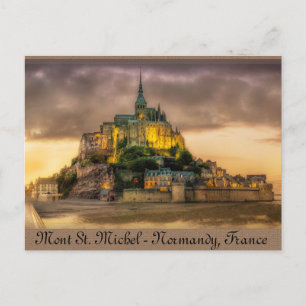Mont St. Michel, Normandie, Frankreich Postkarte