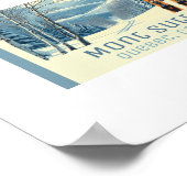 Mont Sutton Quebec Canada ski vacation Poster (Ecke)