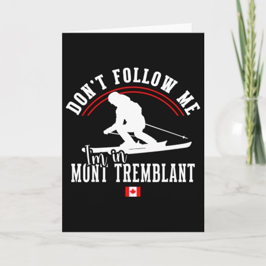 Mont Tremblant Canada Ski Resort Quebec Skiing Sou Karte (Vorderseite)