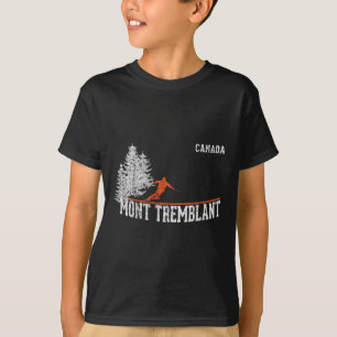 Mont Tremblant Kanada im Stil der 80er Jahre. Alte T-Shirt