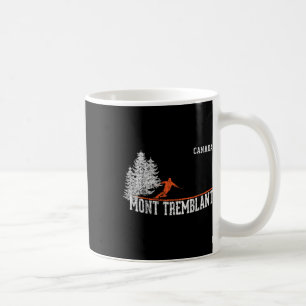 Mont Tremblant Kanada im Stil der 80er Jahre. Vint Kaffeetasse