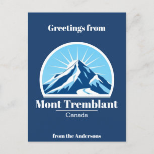 Mont Tremblant Kanada Skigebiet Postcard Postkarte