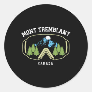 Mont Tremblant Kanada Skigebiet Quebec Skifahren A Runder Aufkleber