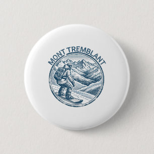 Mont Tremblant Kanada Snowboarder Button