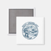Mont Tremblant Kanada Snowboarder Magnet (Vorderseite/Rückseite)
