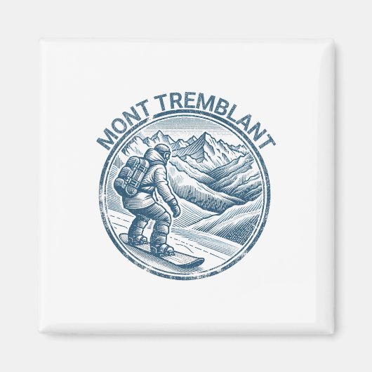 Mont Tremblant Kanada Snowboarder Magnet (Vorne)