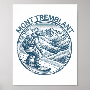 Mont Tremblant Kanada Snowboarder Poster
