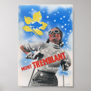 Mont Tremblant Kanada Vintage Poster 1939
