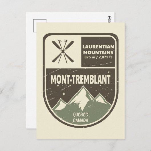 Mont-Tremblant Laurentian Mountains Kanada Postkarte (Vorne/Hinten)