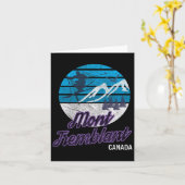 Mont tremblant Quebec Canada Ski Resort Snowboardi Karte (Gelbe Blume)