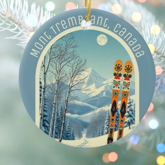 Mont Tremblant Quebec Canada ski souvenir  Keramik Ornament