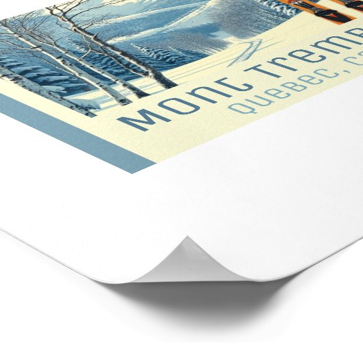 Mont Tremblant Quebec Canada ski vacation Poster (Ecke)