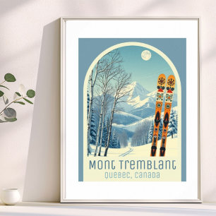 Mont Tremblant Quebec Kanada Skiurlaub Poster