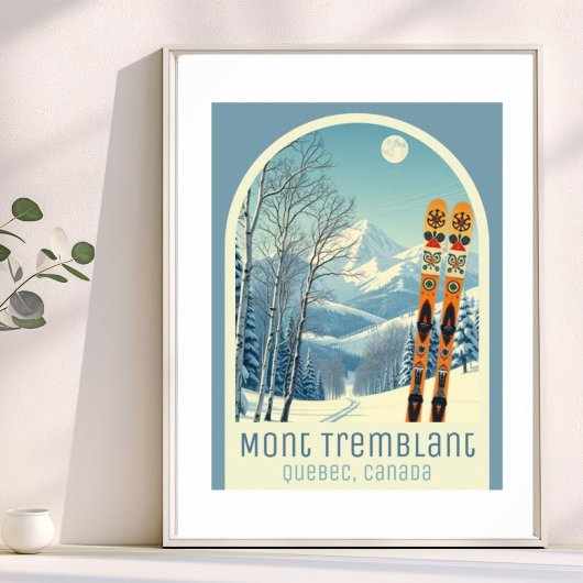 Mont Tremblant Quebec Kanada Skiurlaub Poster