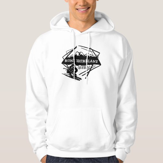 Mont Tremblant Quebec Kanada Typ-Ski Hoodie (Vorderseite)