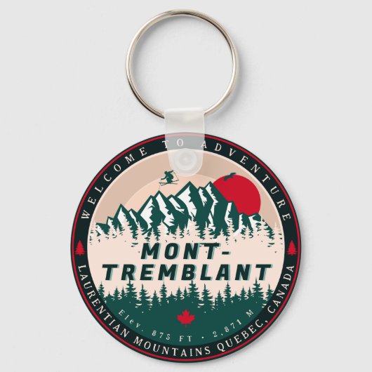 Mont-Tremblant Quebec Laurentian Mountains Canada Schlüsselanhänger (Vorderseite)